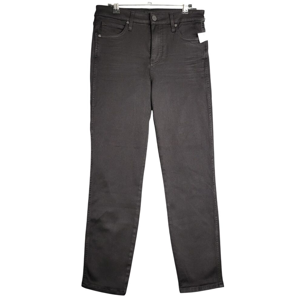 NWT KUT FROM THE KLOTH Black High Rise Fab Ab Ankle Slim Straight Jeans SIZE 8